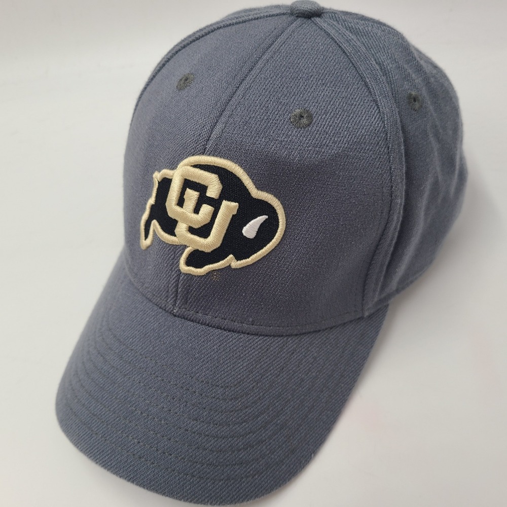 Colorado Buffaloes Hat Fitted L-XL Legacy Gray Black Gold NCAA University Men